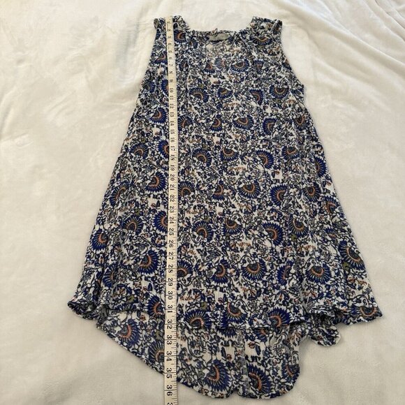 Altar’d State Blue Orange White Boho Sleeveless Swing Dress Size Medium - Picture 12 of 12
